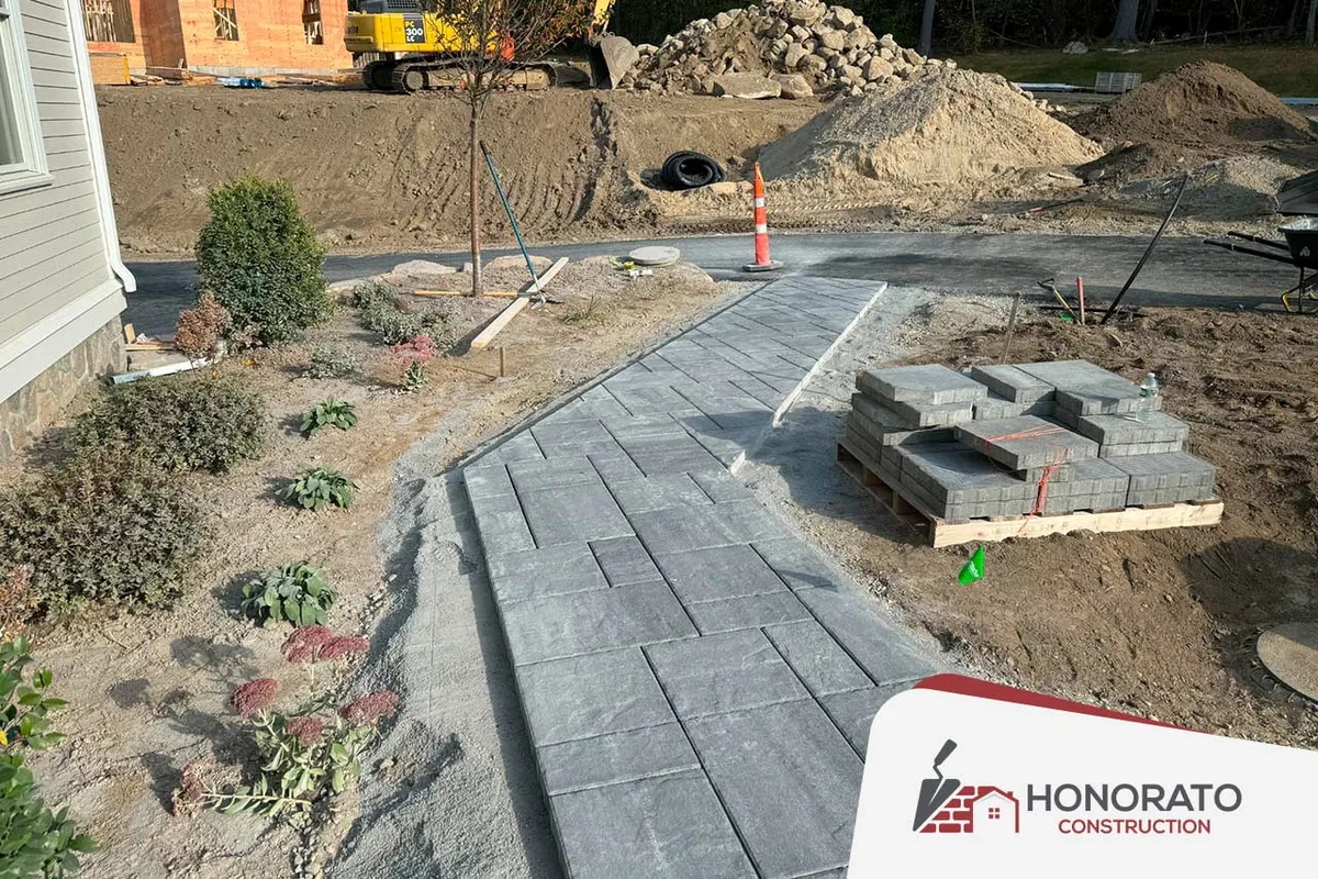 Paver Walkway — patios & walkways by Honorato Construction