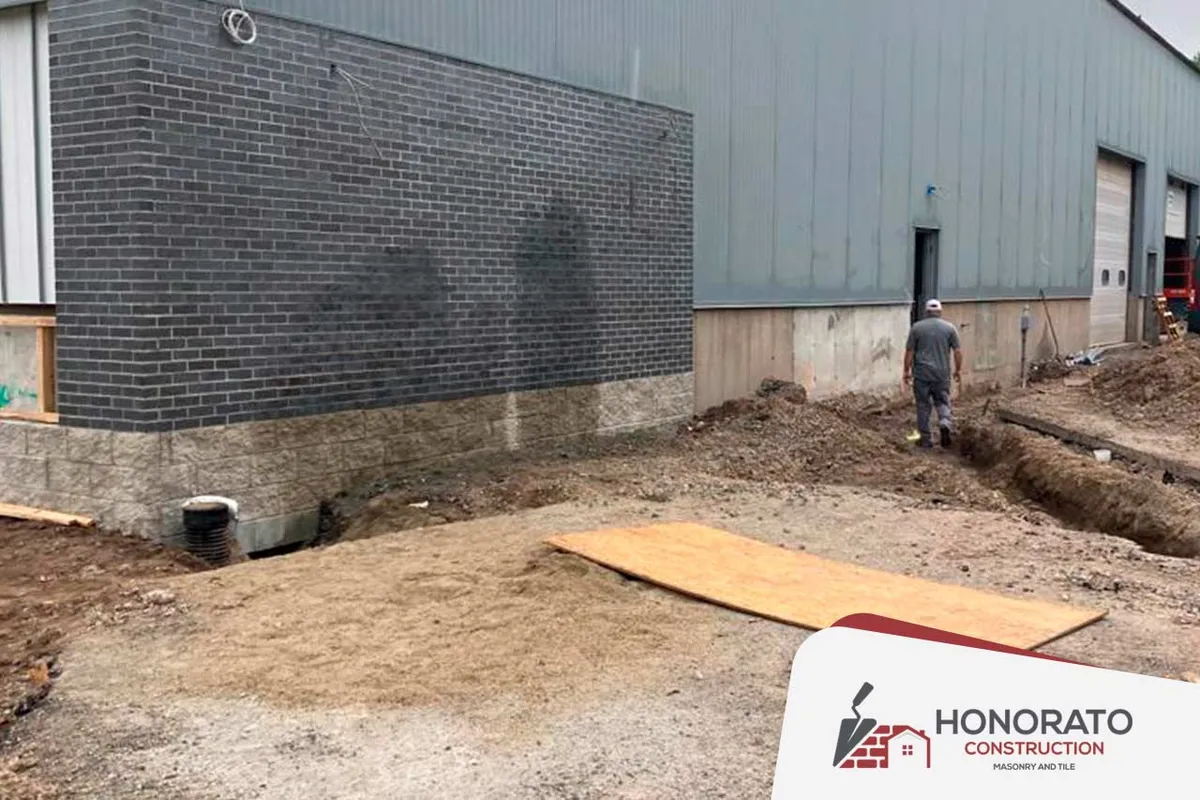 Commercial Block Wall — retaining walls by Honorato Construction