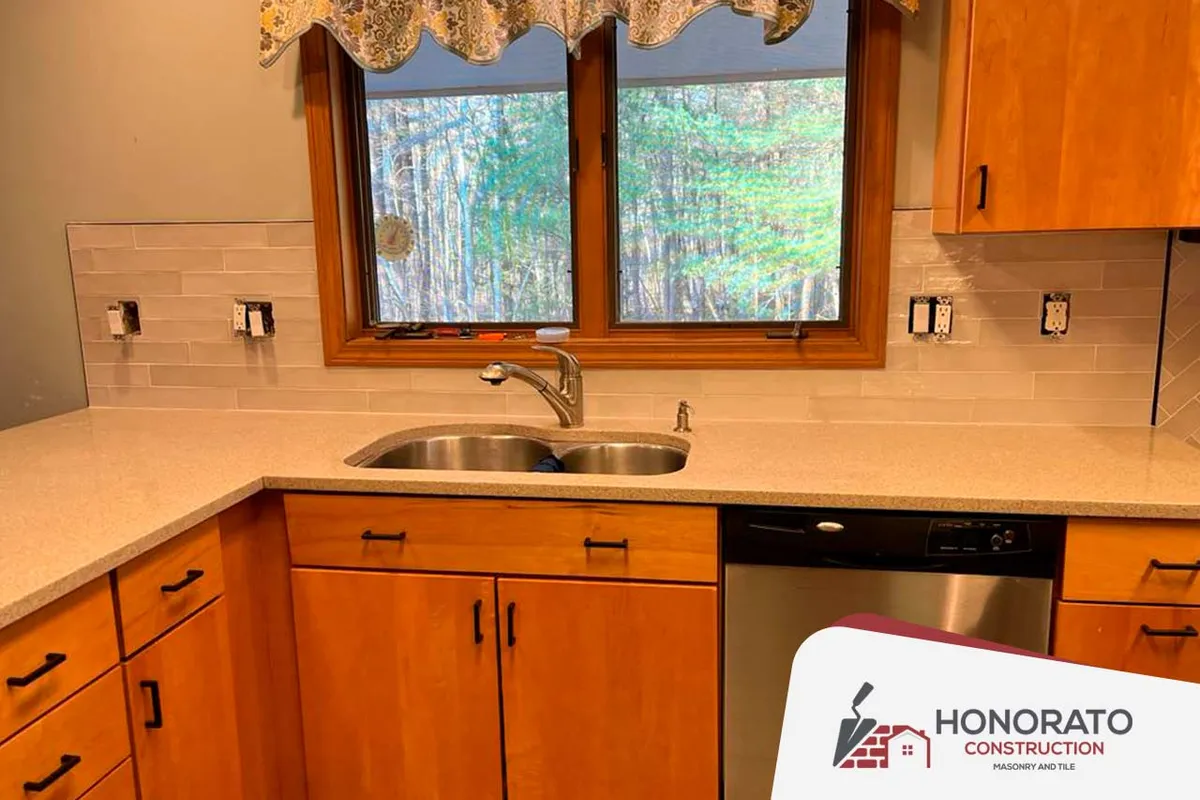 Tiled Kitchen — tile & bath by Honorato Construction